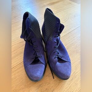Purple Arche Lace-Up Platform Sneakers / 41